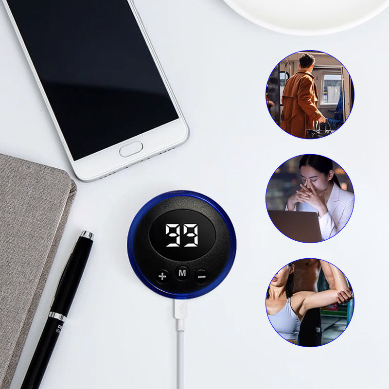 Hjemix | Bærbar massasjapparat med 8 moduser og LCD-skjerm