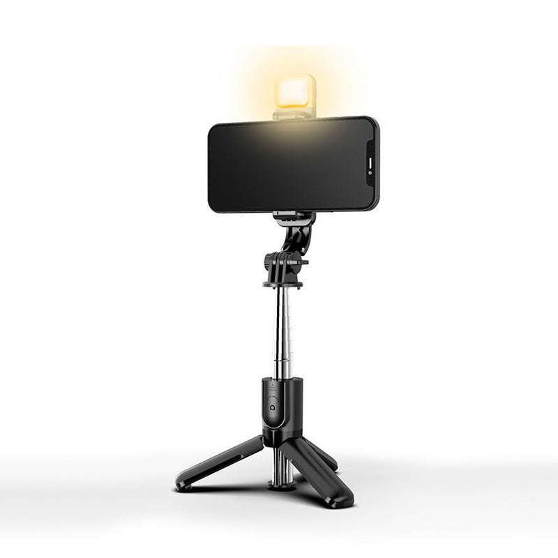 Hjemix | Bluetooth Selfie Stick Stativ med Telefonstativ og Skjønnhetsutfyllingsbelysning