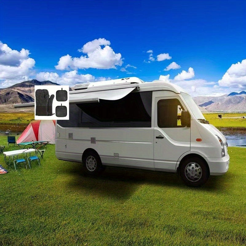 Hjemix | Kjøp 1, få 1 gratis - 2 stk ekstra tykke silikonovnhansker og grytekluter sett - Premium varmebeskyttelse, rutsjfritt grep, rask avkjøling - perfekt for sikker baking, matlaging, bruk i kjøkkenet