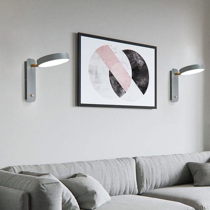 Hjemix | IllumiTurn – Nordisk LED Roterende Vegglampe | Macaron Design | Justerbar Belysning