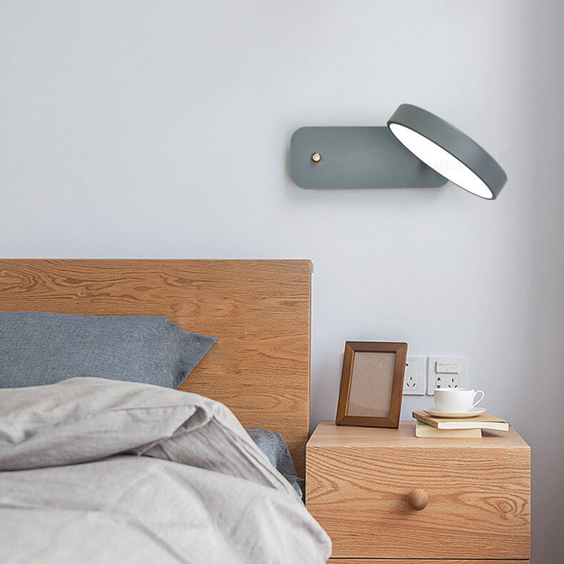 Hjemix | IllumiTurn – Nordisk LED Roterende Vegglampe | Macaron Design | Justerbar Belysning