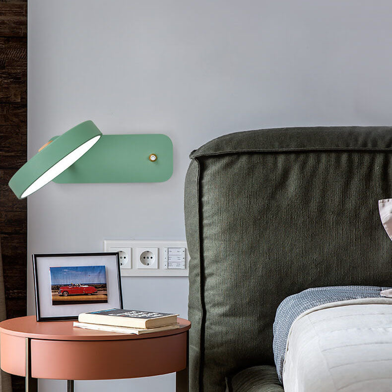 Hjemix | IllumiTurn – Nordisk LED Roterende Vegglampe | Macaron Design | Justerbar Belysning