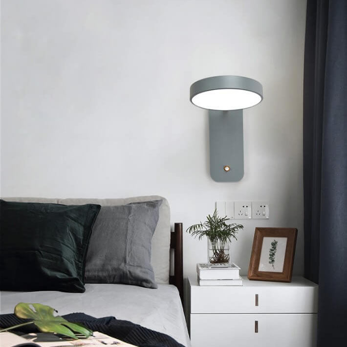 Hjemix | IllumiTurn – Nordisk LED Roterende Vegglampe | Macaron Design | Justerbar Belysning