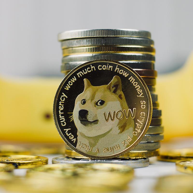 Hjemix | UV Farge Trykk Dogecoin Minnemynt