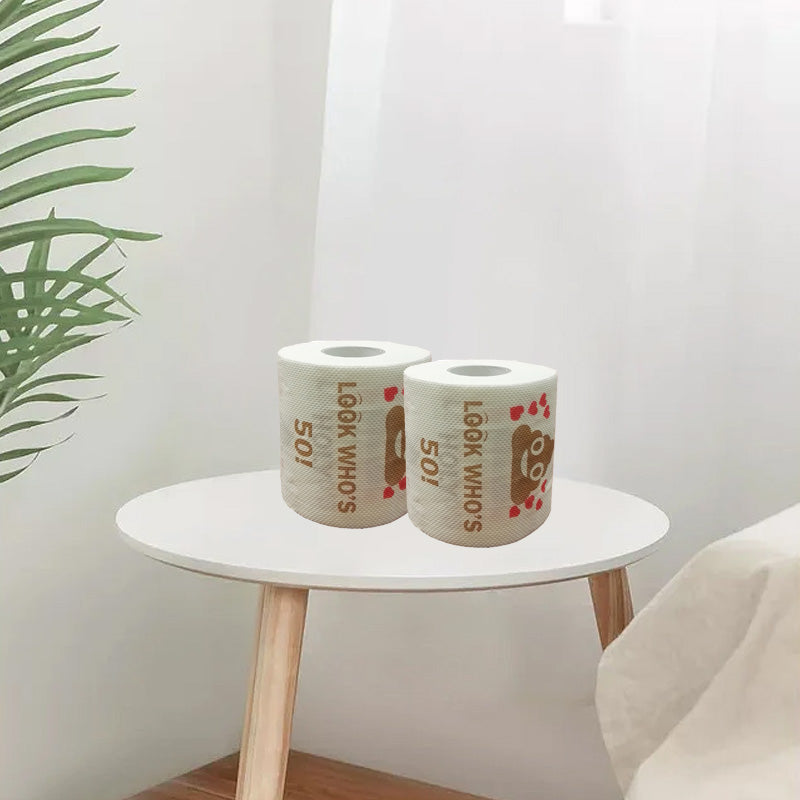 Hjemix | Poop Happy Birthday Trykt Toalettpapir