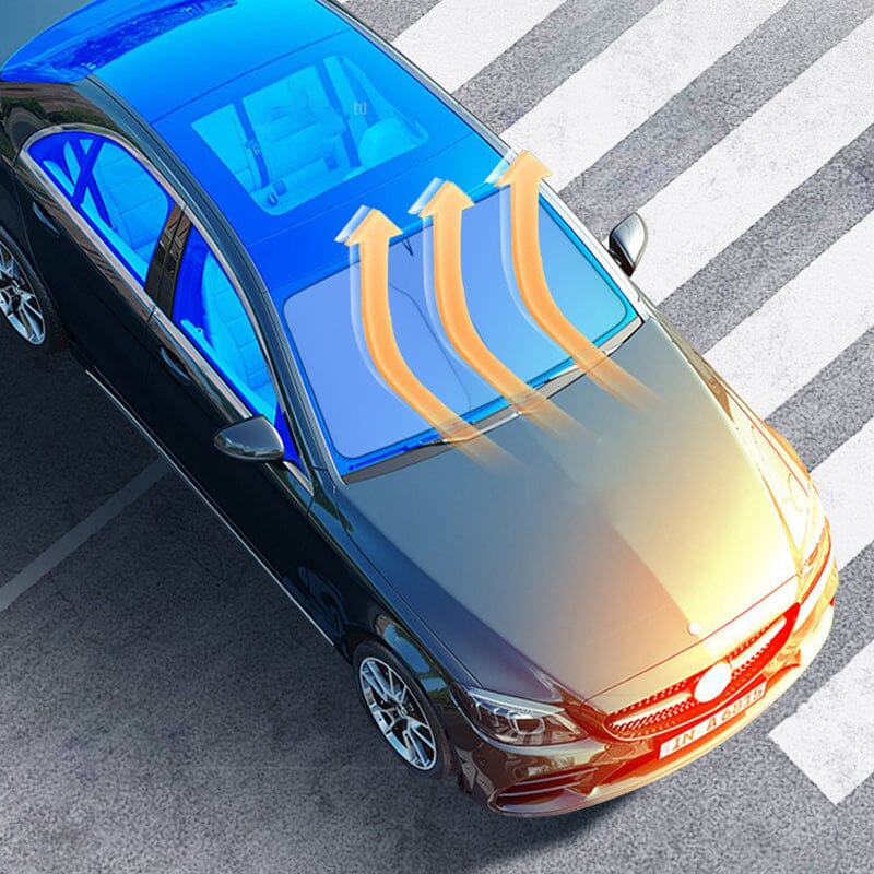 Hjemix | solskjerm for frontrute, sammenleggbar solskjerm