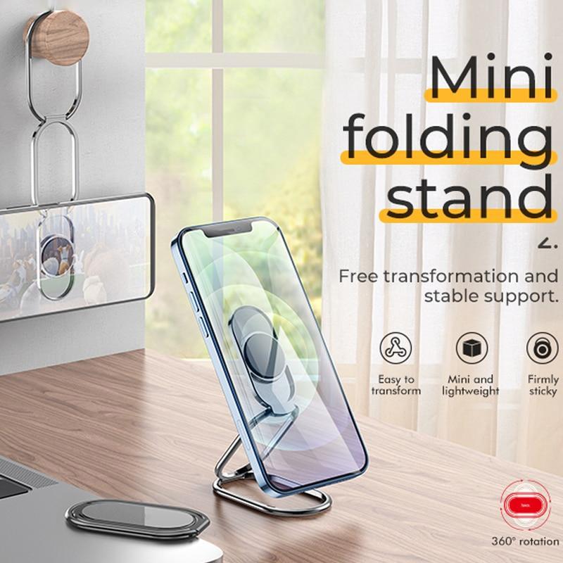 Hjemix | Metallisk sammenleggbar telefonholder