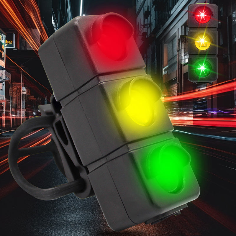 Hjemix | USB-oppladbart tre-farget sykkellys