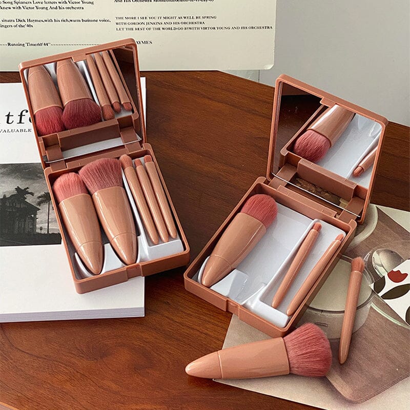 Hjemix | Bærbar sminkebørste med speil