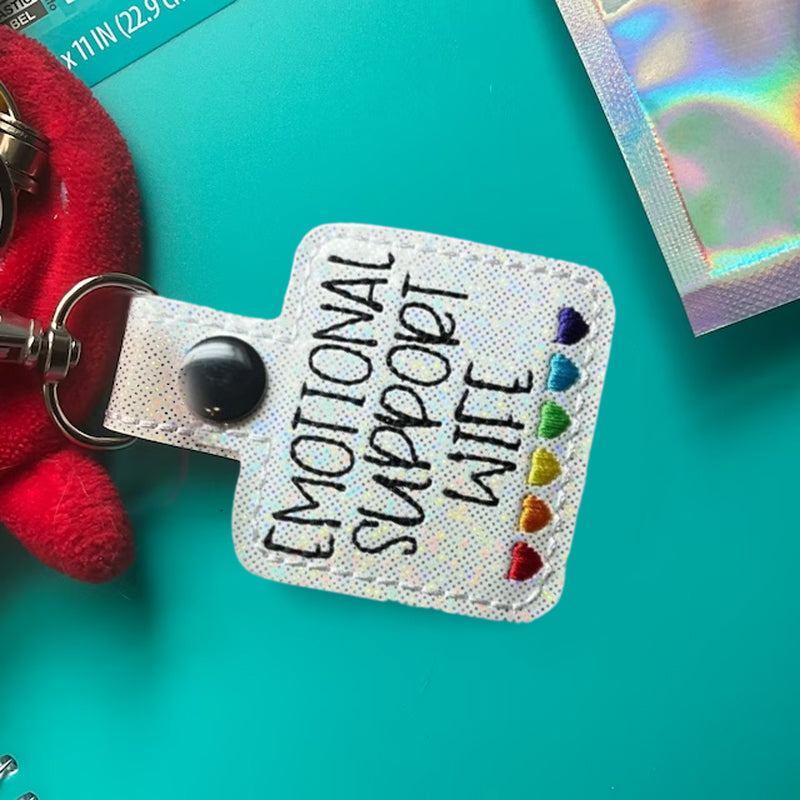 Hjemix | Rainbow Hearts Nøkkelring