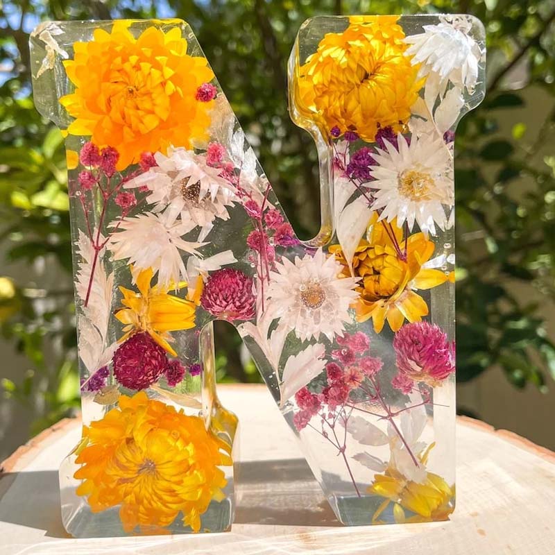 Hjemix | Blomster Harpikslampe