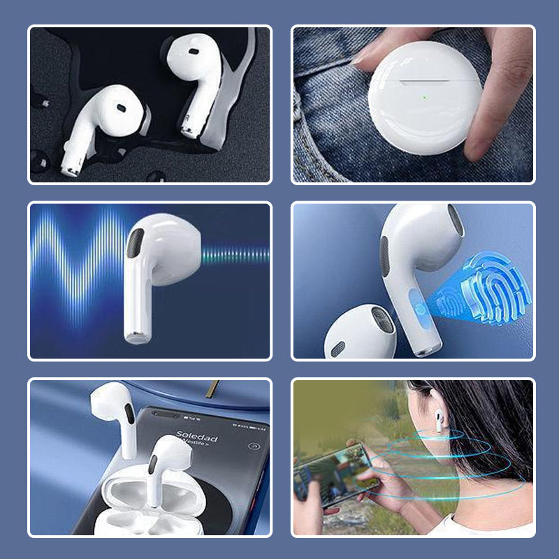Hjemix | Original Air Pro 6.0 TWS Trådløse Bluetooth Ørepropper Mini Pods