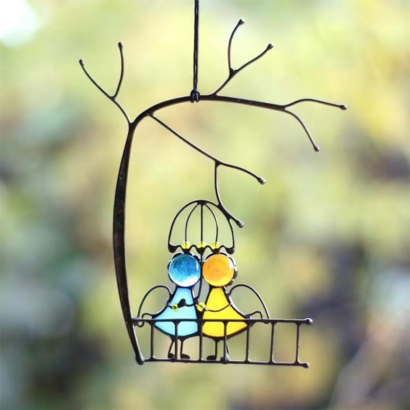 Hjemix | Solfanger, Vindusoppheng, Glassmaleri kunst