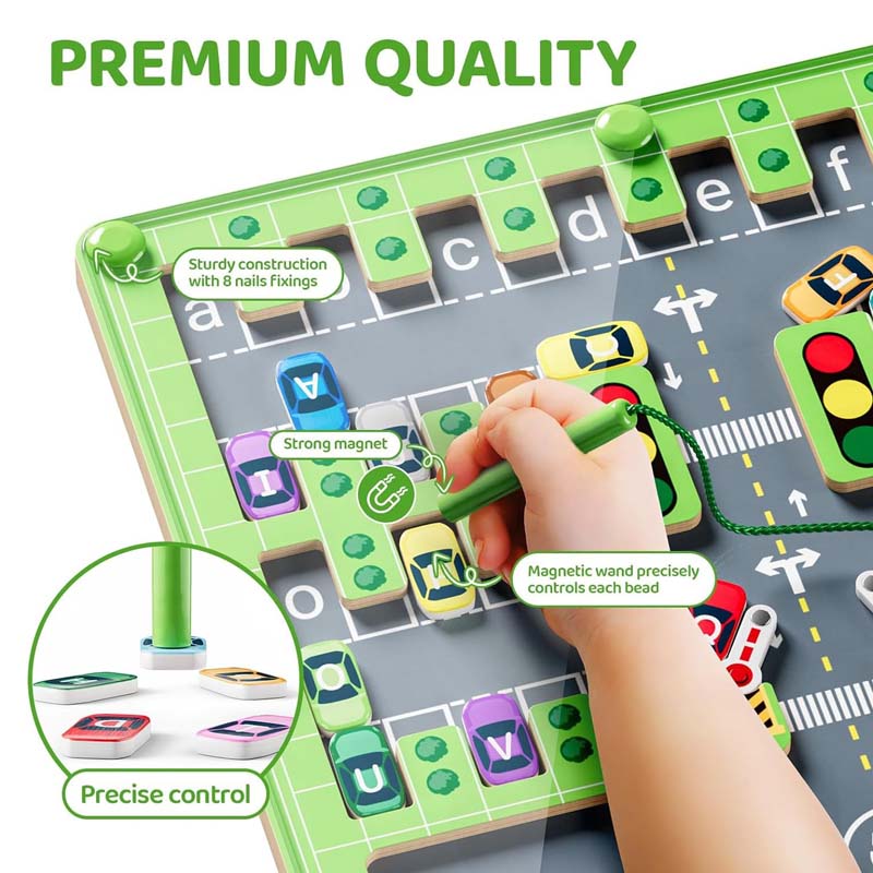 Hjemix | Magnetisk Alfabet Parkeringsleker
