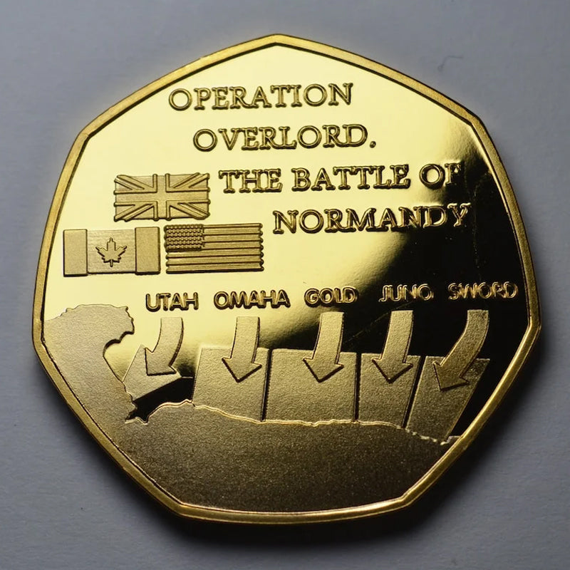 Hjemix | D-DAY LANDINGENE 1944 24kt Gull Minnemynt