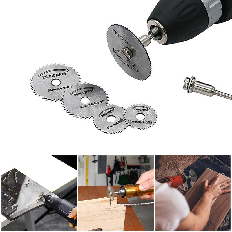 Hjemix | Sett med 6 stk metall HSS sirkelsagblad