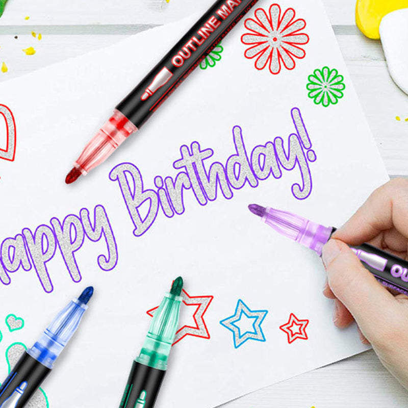 Hjemix | Farge Lysstav Graffiti Highlight Pens