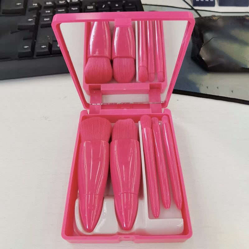 Hjemix | Bærbar sminkebørste med speil