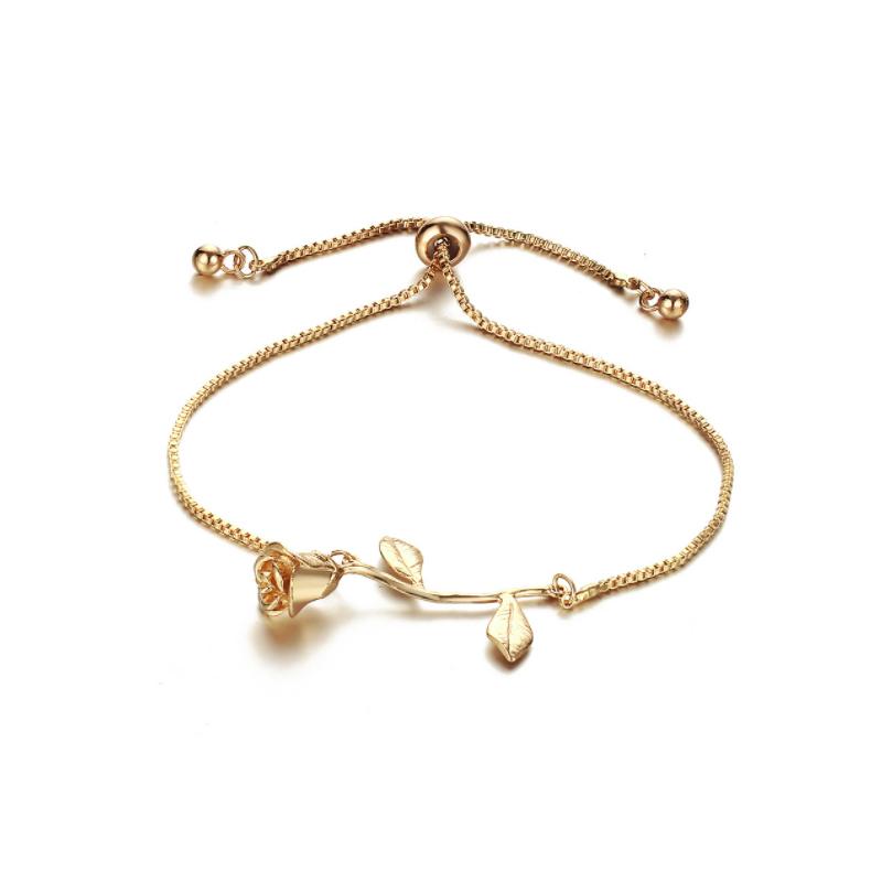 Hjemix | Rose Blomst Charm Armbånd