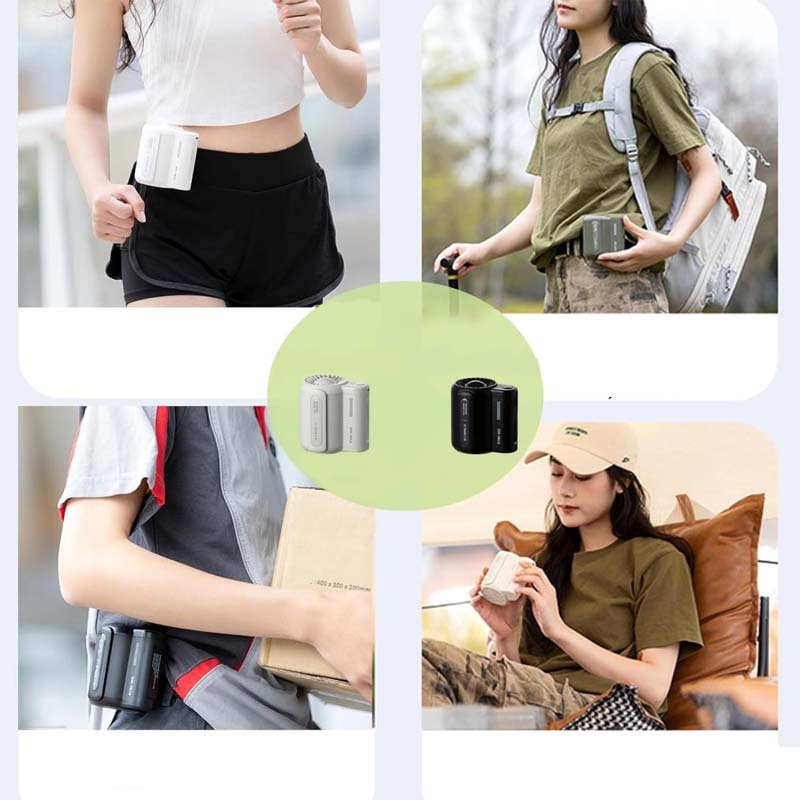 Hjemix | Bærbar Midje Klype Vifte