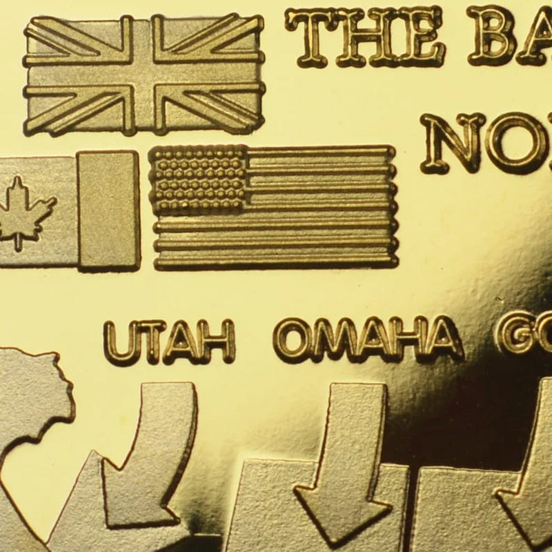 Hjemix | D-DAY LANDINGENE 1944 24kt Gull Minnemynt