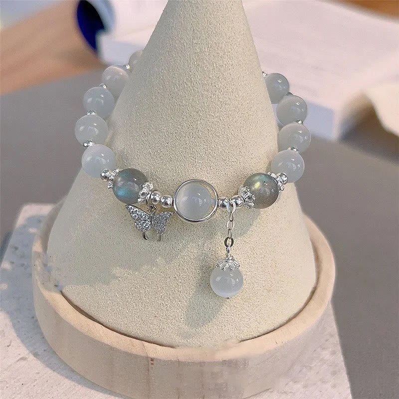 Hjemix | Imitert Kattøyekrystall Sommerfugl Armbånd