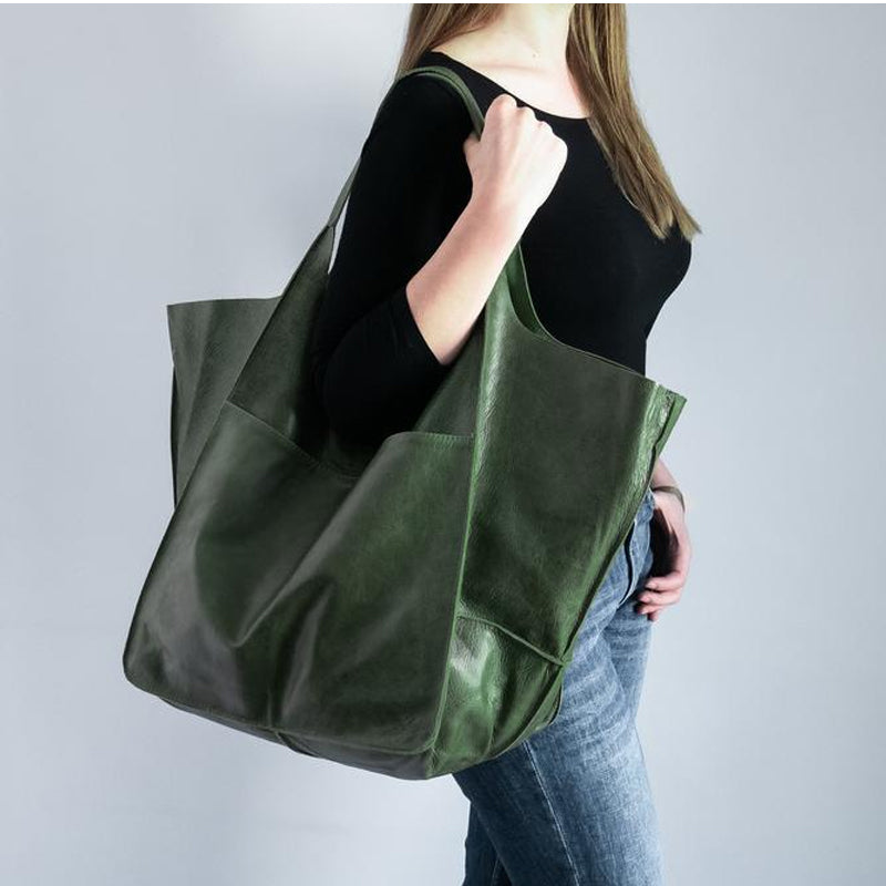 Hjemix | Oversized skinn helgevotter til kvinner