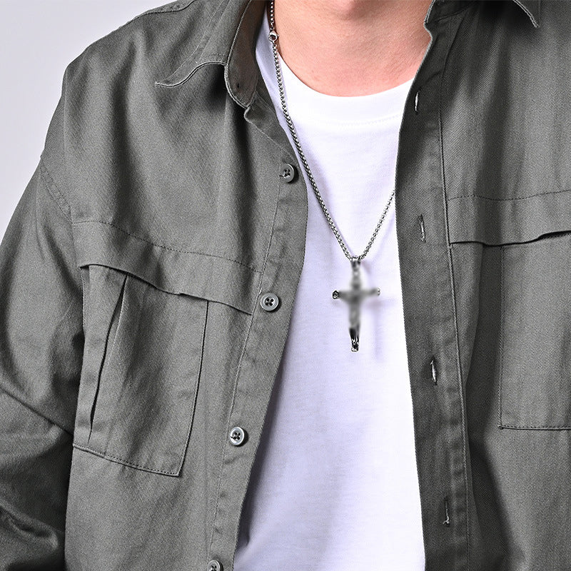 Hjemix | Titanium Steel Cross Pendant Necklace