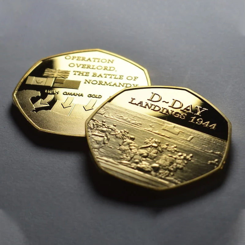 Hjemix | D-DAY LANDINGENE 1944 24kt Gull Minnemynt