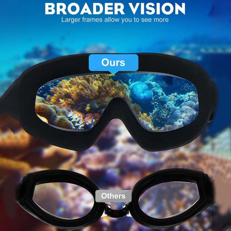 Hjemix | Vidvinkel svømmebriller med antifog-effekt