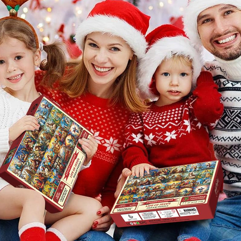 Hjemix | Livet til Jesus Jule Advent Kalender Puslespill 1000 Biter