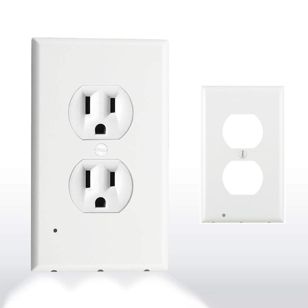Hjemix | Outlet veggplate med LED nattlys