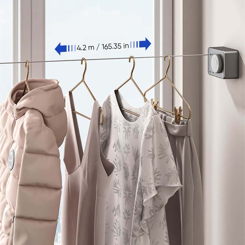 Hjemix | Usynlig sammenleggbar klessnor