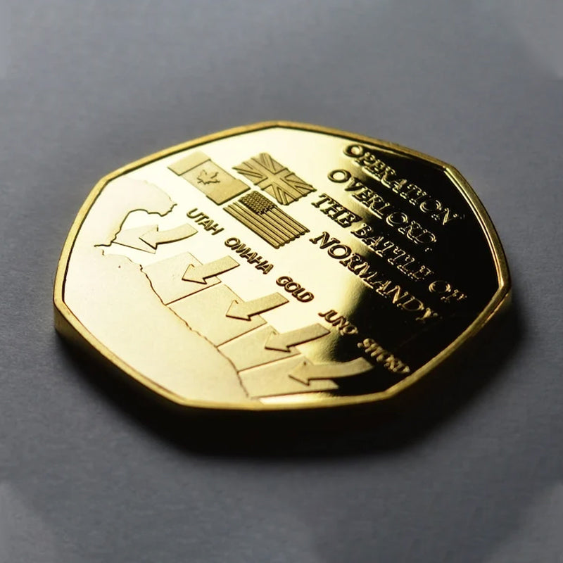 Hjemix | D-DAY LANDINGENE 1944 24kt Gull Minnemynt