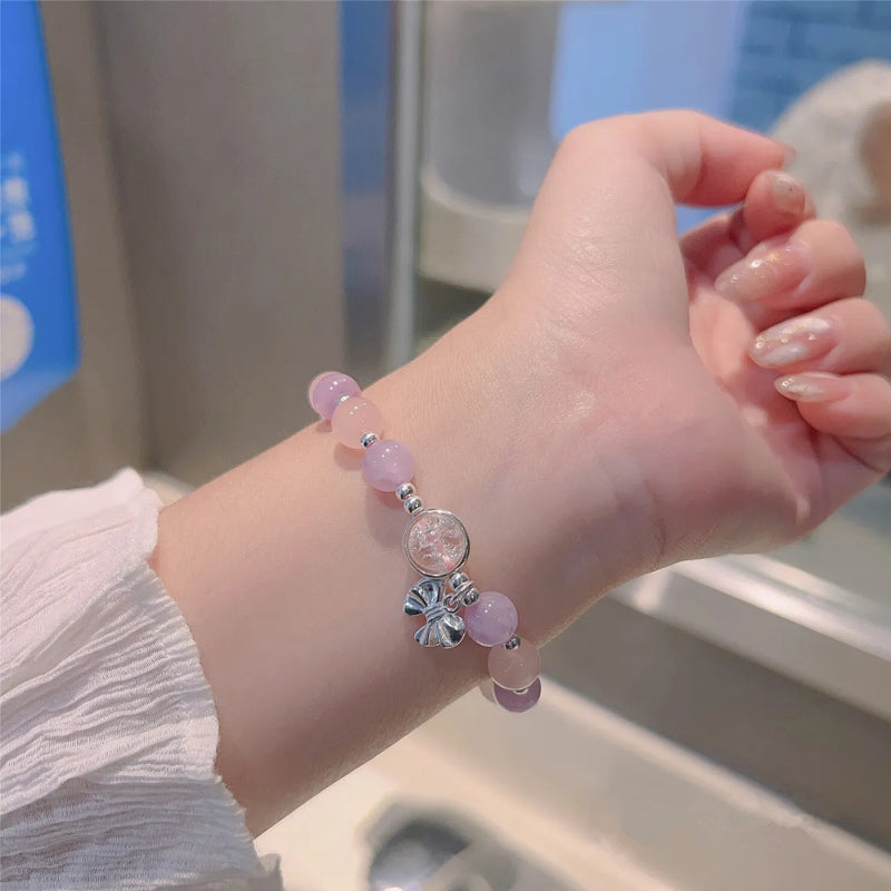 Hjemix | Imitert Kattøyekrystall Sommerfugl Armbånd