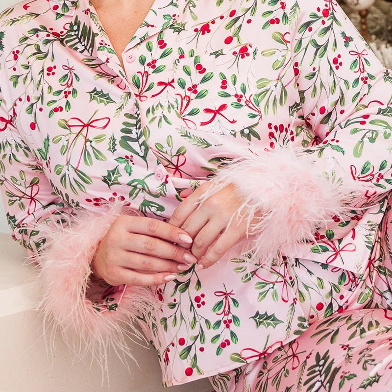 Hjemix | Trykt Pysjamas Forelder-Barn Sett