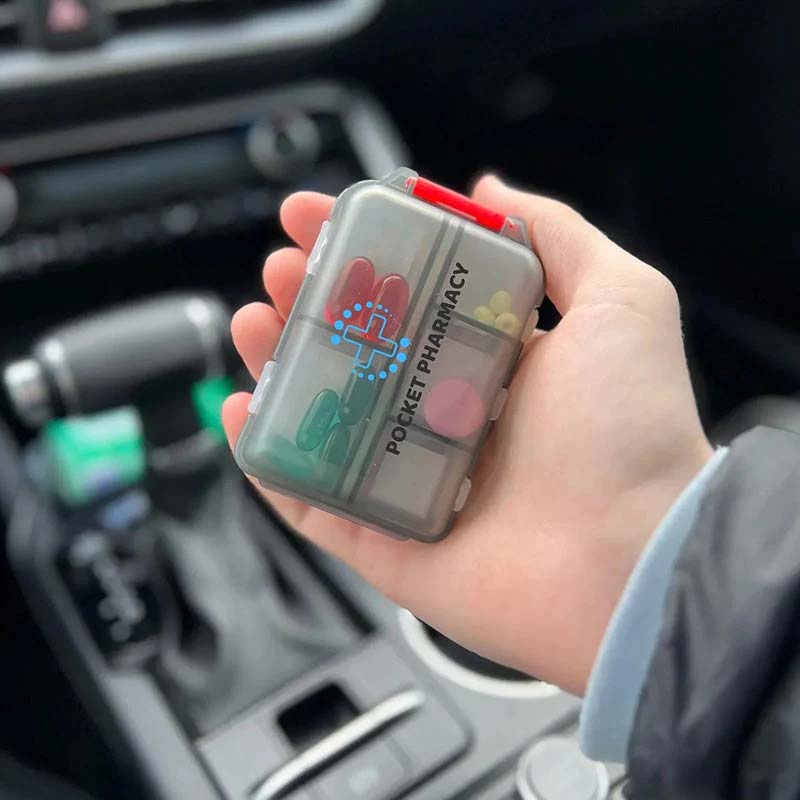 Hjemix | Bærbar medisindispenser med etiketter