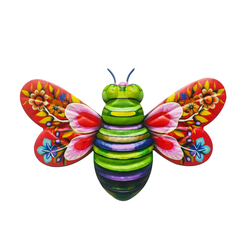 Hjemix | Iron Bee Art Sculpture Hengende Veggdekorasjoner for Hage