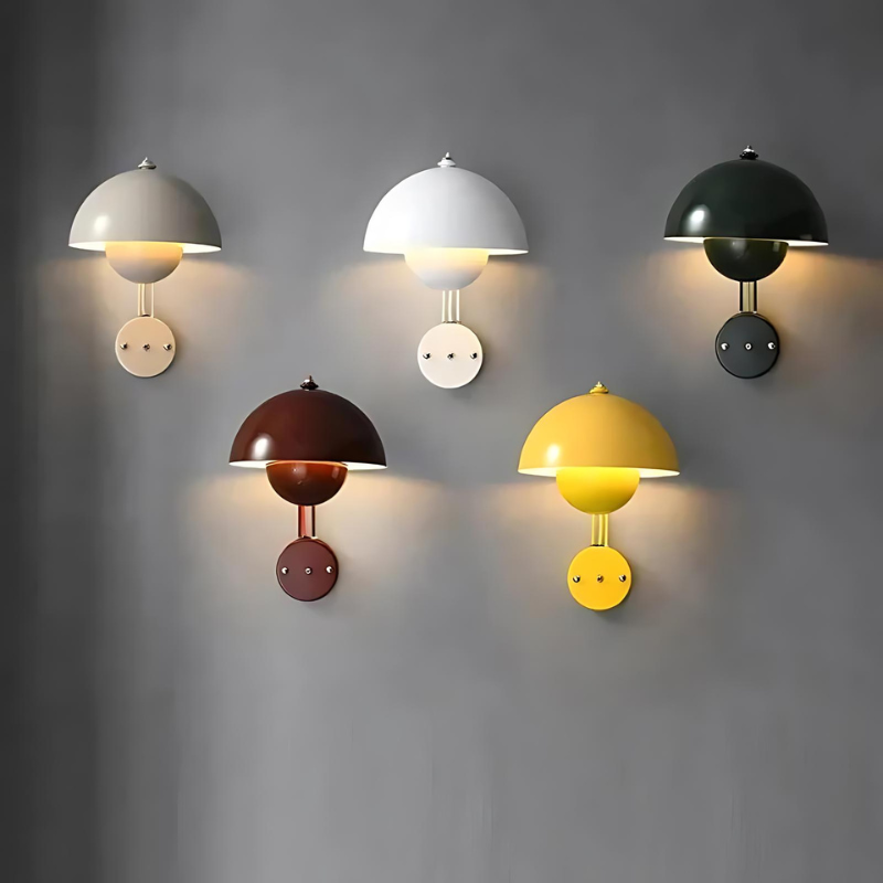 Hjemix | GloomLamp | Moderne blank metall LED vegglampe