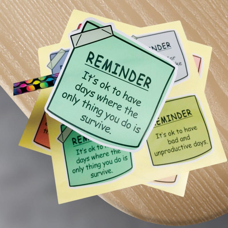Hjemix | Mental Health Sticky Notes Klistremerker (24 stk)