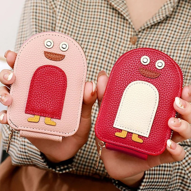 Hjemix | Søte Pingviner PU Kredittkort Myntekesje