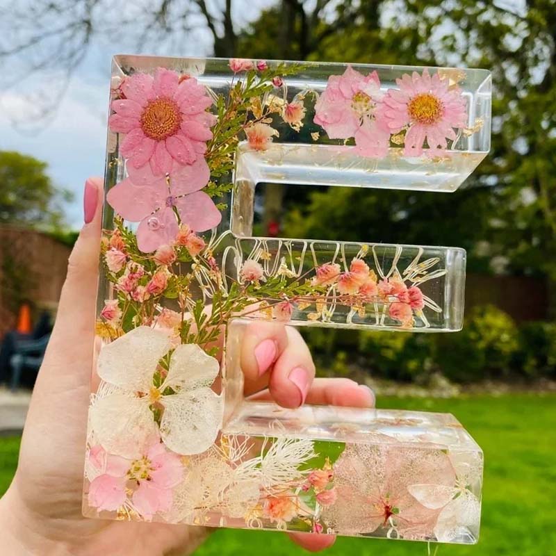 Hjemix | Blomster Harpikslampe