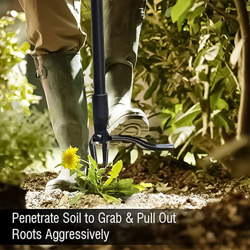 Hjemix | Rustfritt stål justerbart langt håndtak avtagbar ugressfjerner