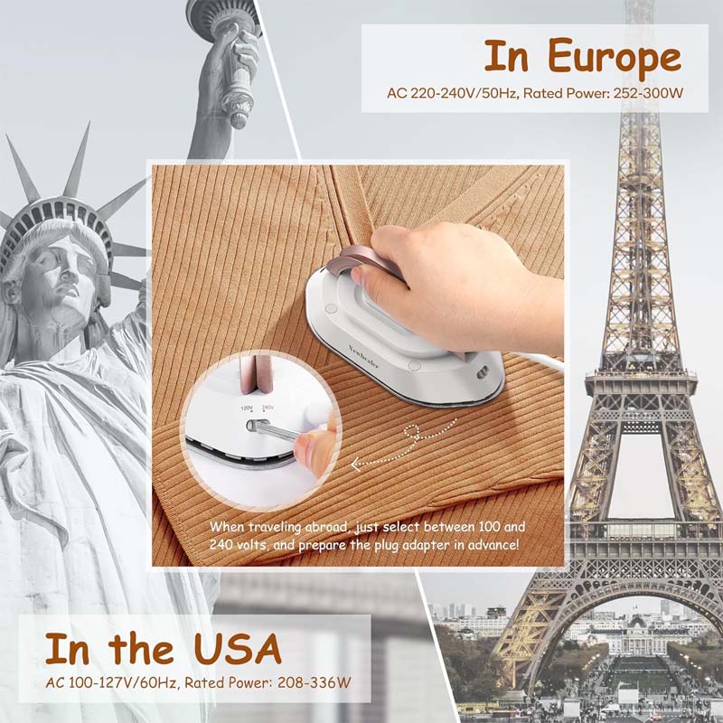 Hjemix | Reisestrykejern med dobbel spenning