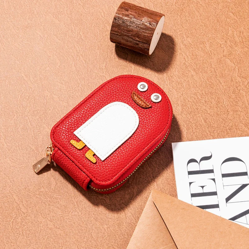 Hjemix | Søte Pingviner PU Kredittkort Myntekesje