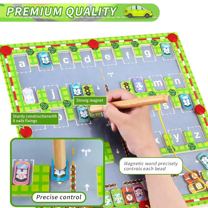 Hjemix | Magnetisk Alfabet Parkeringsleker