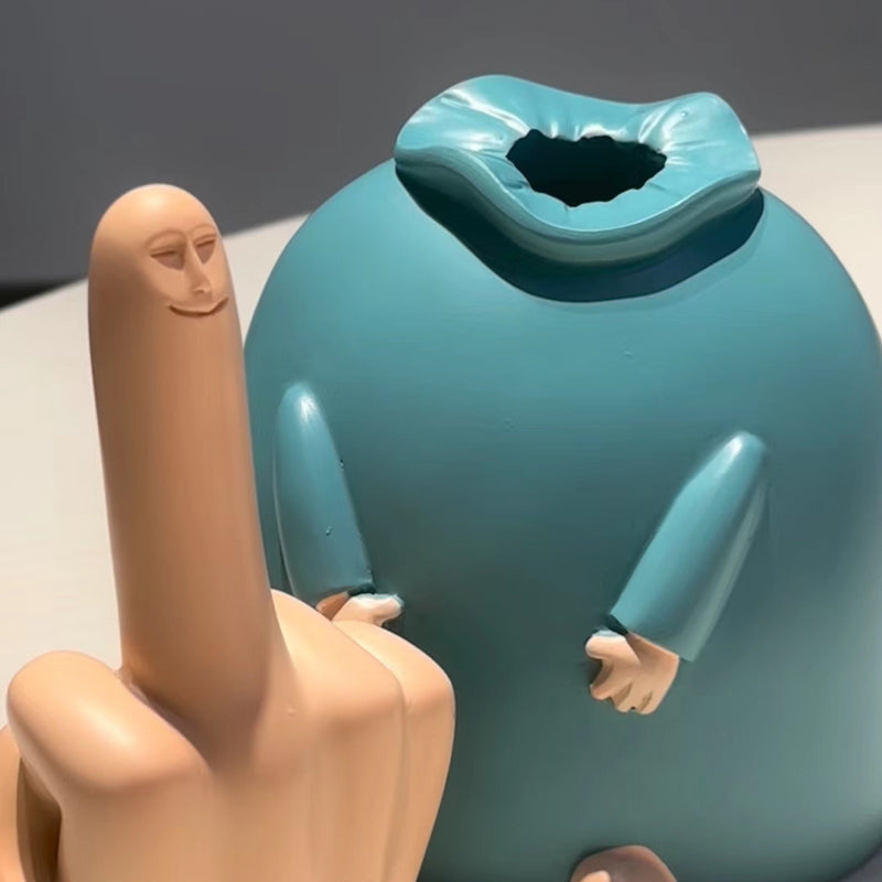 Hjemix | Liten Blå Midtfinger Ornament