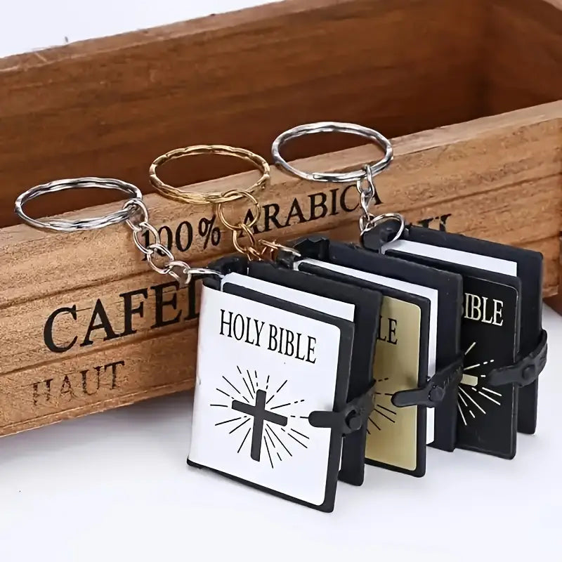 Hjemix | Mini Bibel Kors Nøkkelring
