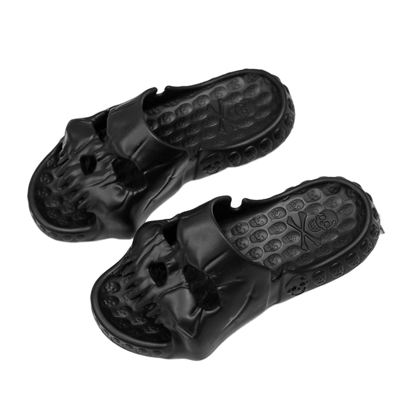 Hjemix | Skull Design Enkelt Bånd Tøfler