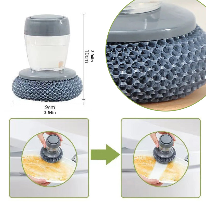 Hjemix | Kjøkken såpe dispenser håndbørste